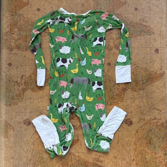 Little Sleepies Farm Animals Zippie 2T - Picture 4 of 4